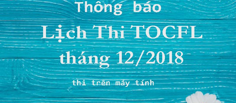 lịch thiTOCFL
